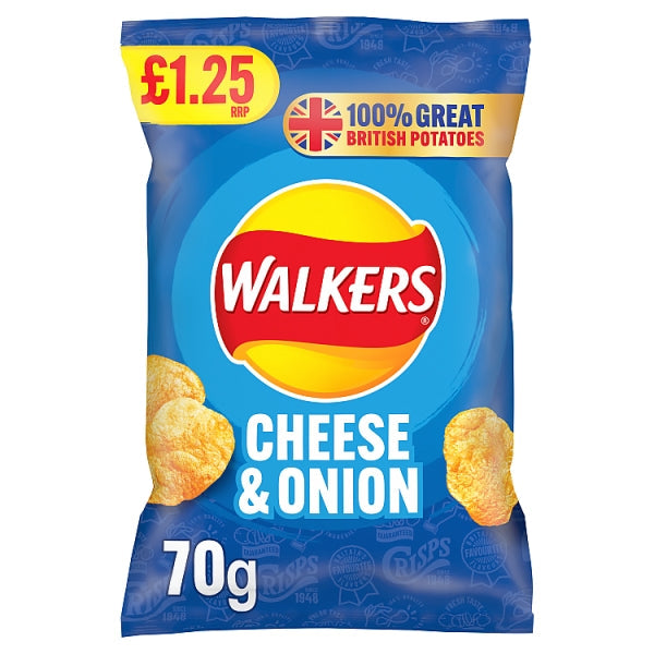 Walkers Cheese & Onion 70g
