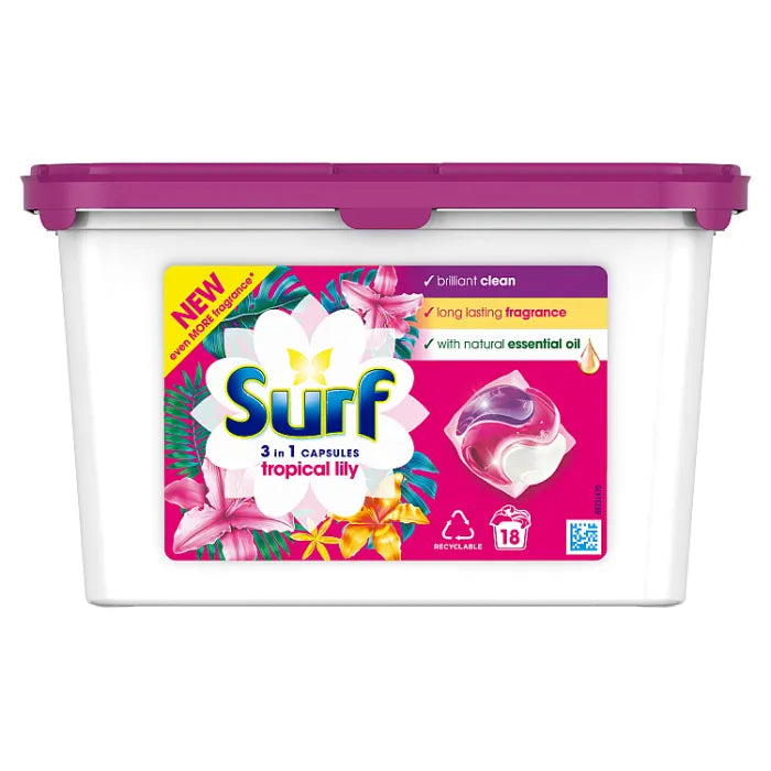 Surf 3 in 1 Tropical Lilly Capsules (HOUSEHOLD)