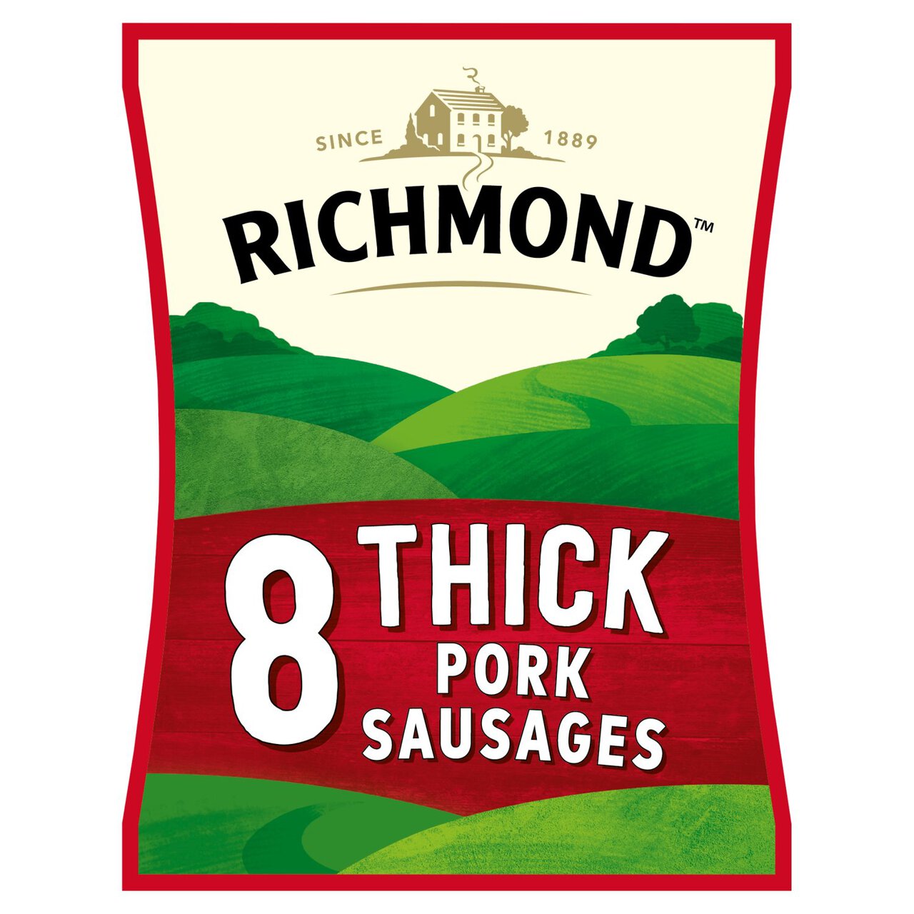 Richmond 8 Pork Frozen Sausages 410g (FROZEN)
