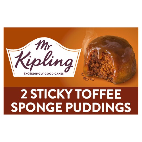 Mr Kipling 2 Sticky Toffee Sponge Puddings 108g