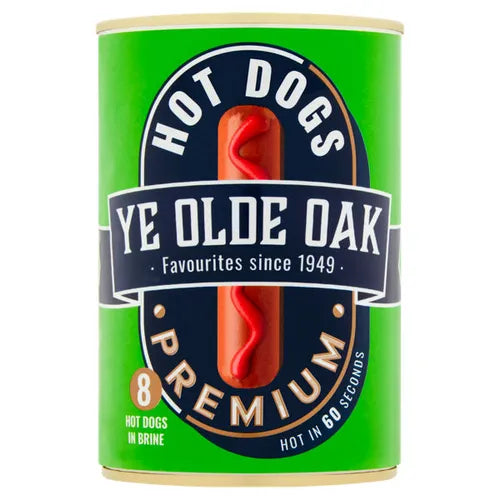 Ye Olde Oak 8 Hot Dogs 400g