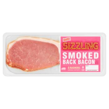 Danish Sizzling 8 Smoked Back Bacon Rashers 250g