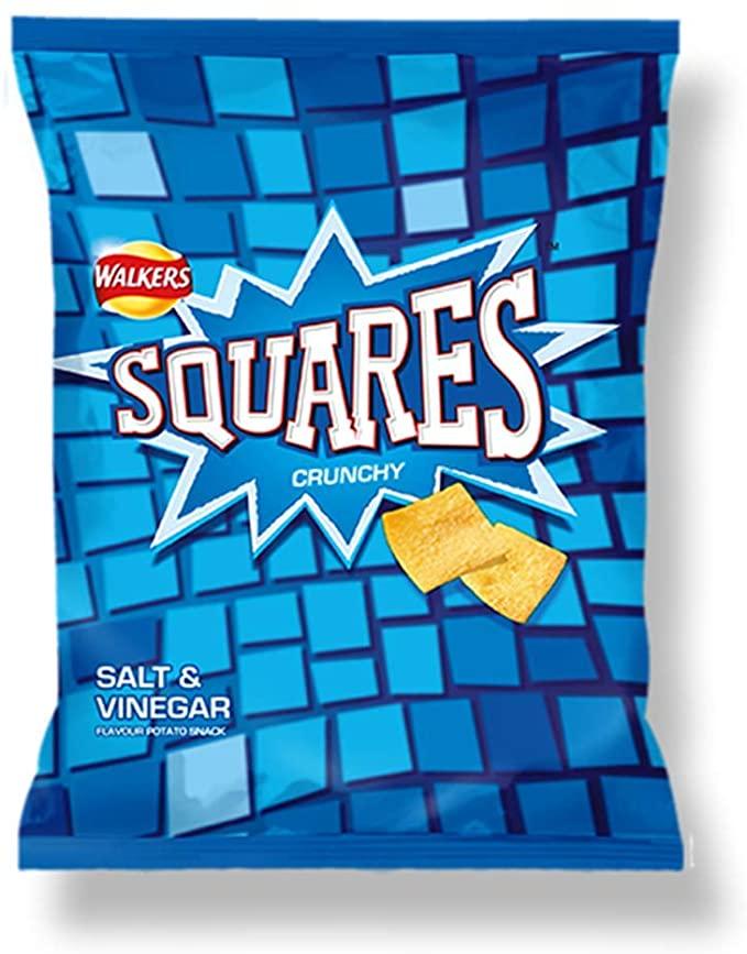 Walkers Squares Salt & Vinegar 72g