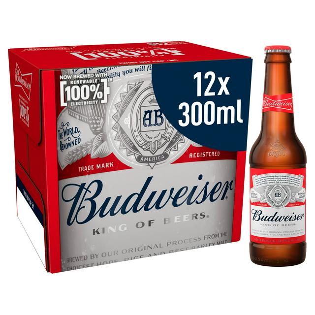 Budweiser Bottles 12x300ml (MULTIPACK)
