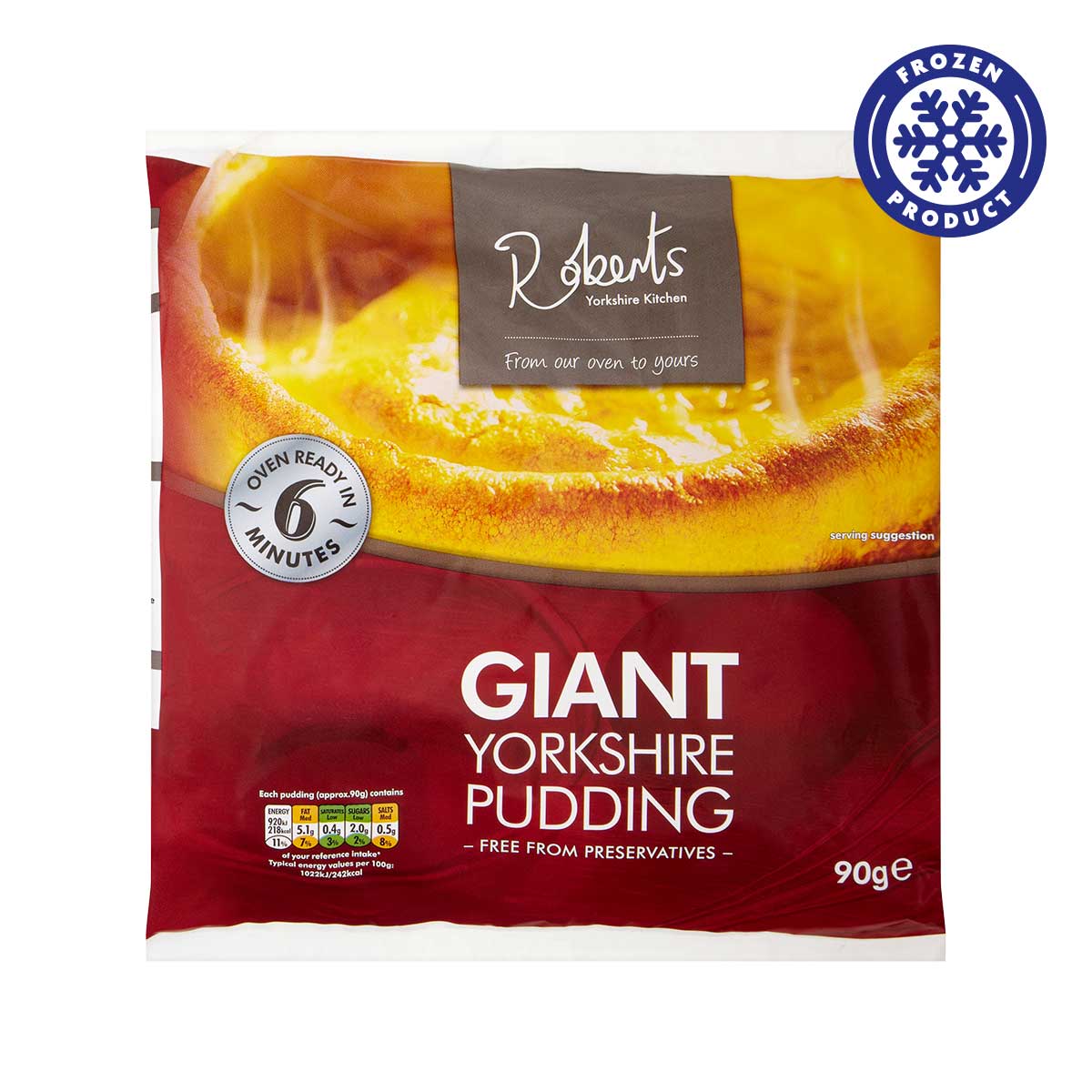 Roberts Giant Golden Yorkshire Pudding 110g (FROZEN)