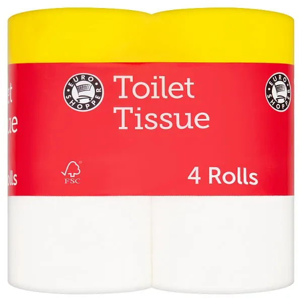 Euro Shopper 4 Toilet Rolls (HOUSEHOLD)