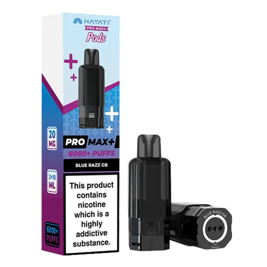 Hayati Pro Max+ 6000+ Puffs Blue Razz GB Pods