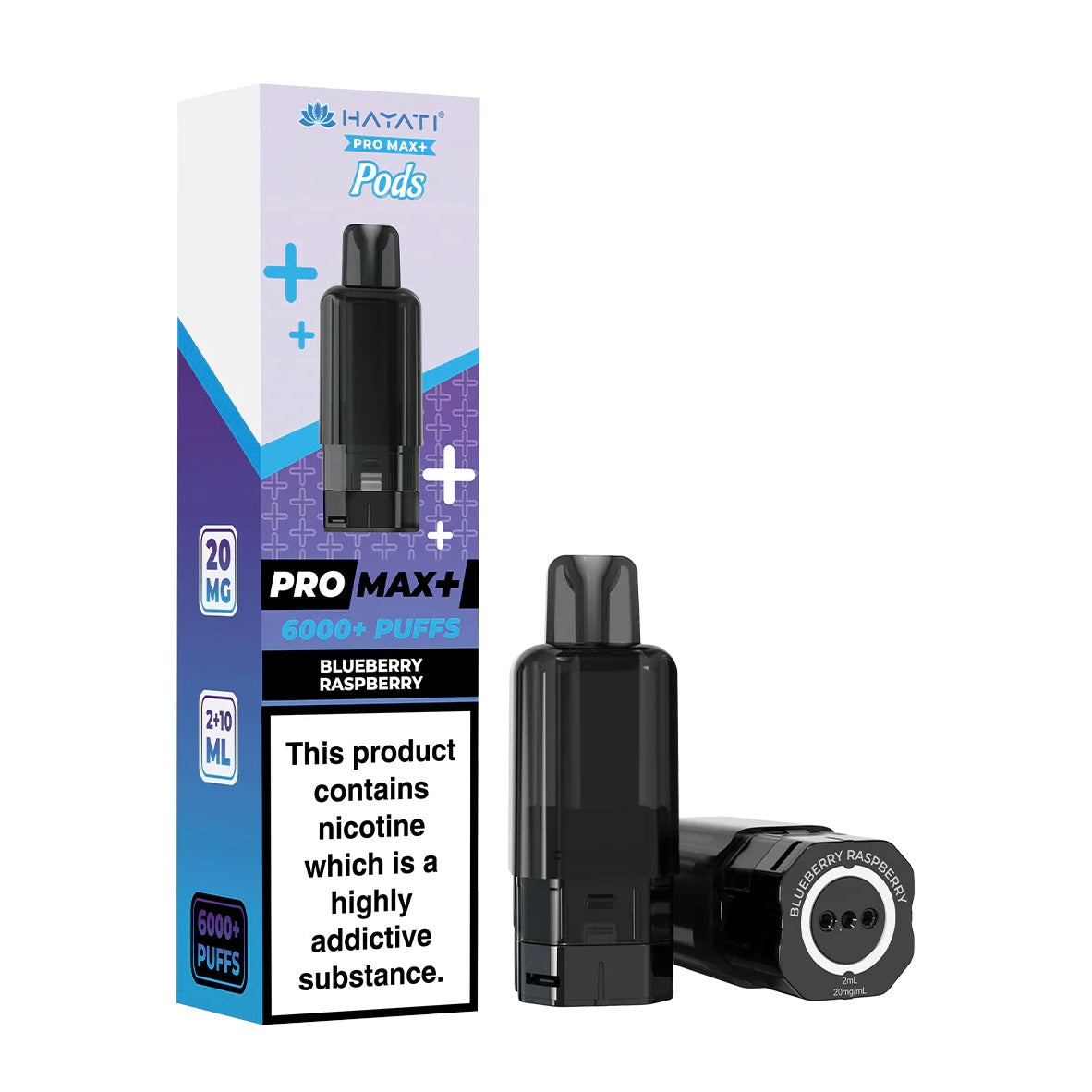 Hayati Pro Max+ 6000+ Puffs Blueberry Raspberry Pods