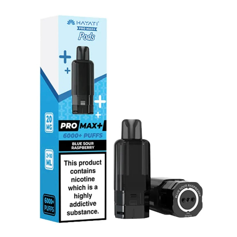 Hayati Pro Max+ 6000+ Puffs Blue Sour Raspberry Pods