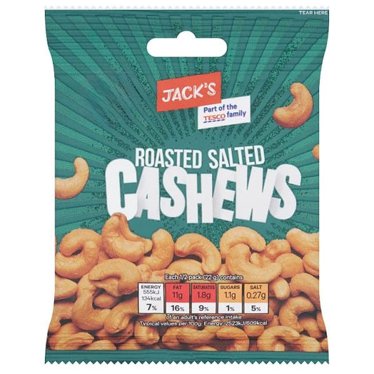 Jack’s Roasted Salted Cashews 45g