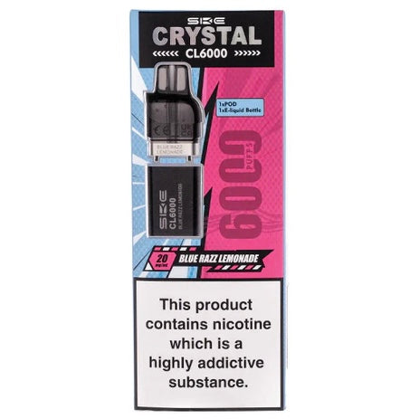 SKE Crystal CL6000 Blue Razz Lemonade Pods