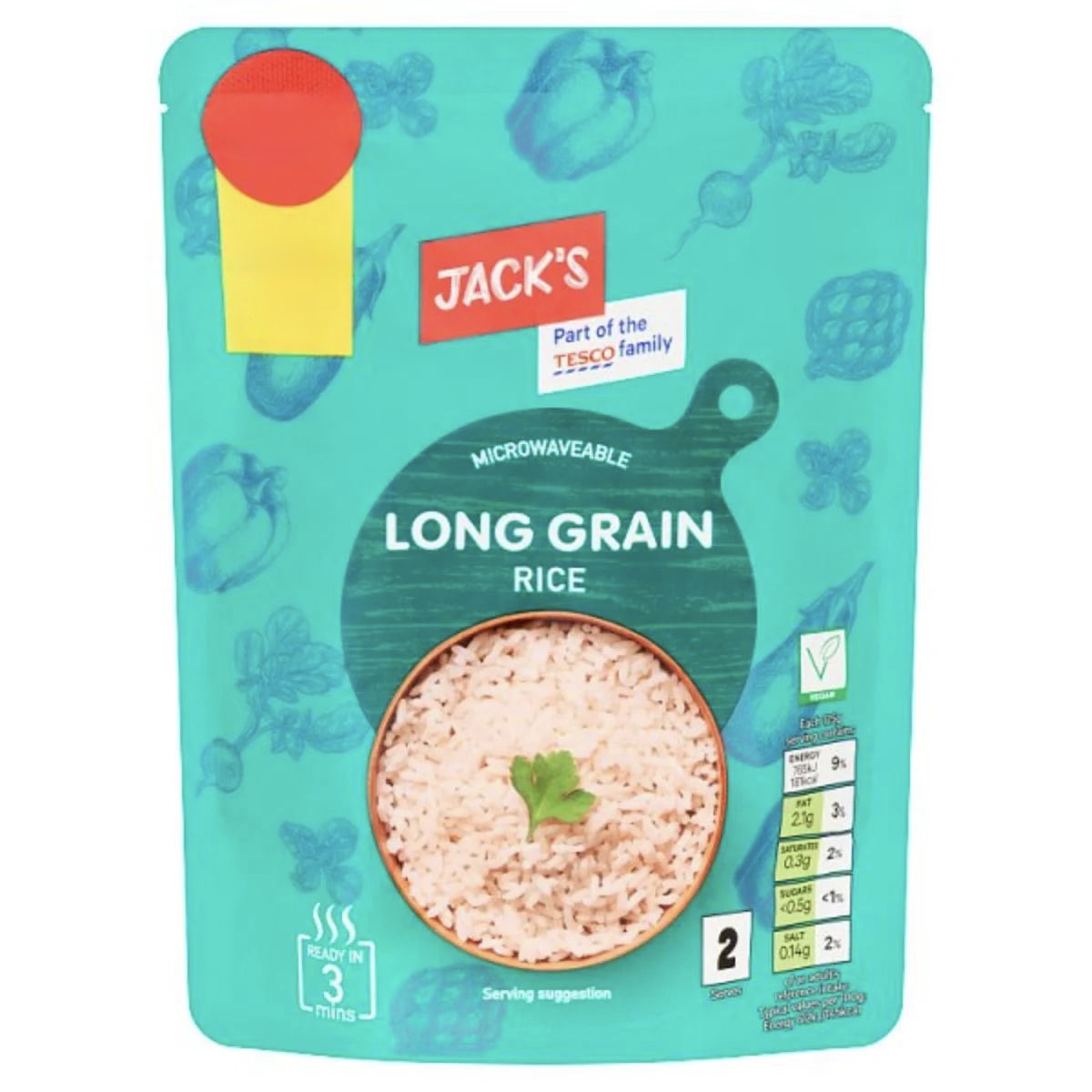 Jack's Long Grain Rice 250g