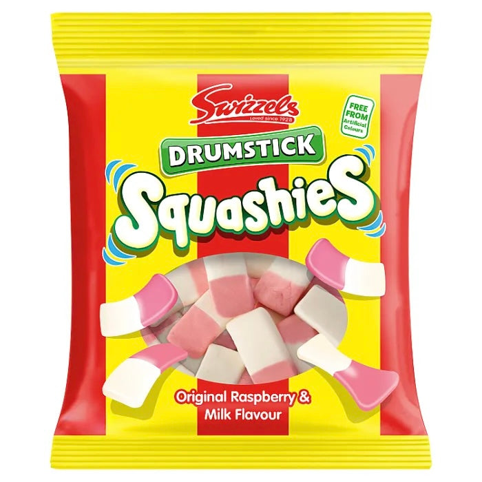 Swizzels Drumstick Squashies Original Raspberry & Milk 120g