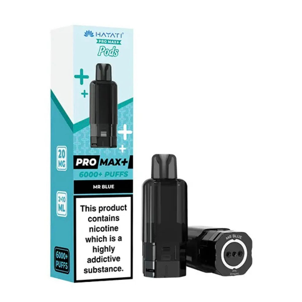 Hayati Pro Max+ 6000+ Puffs Mr Blue Pods