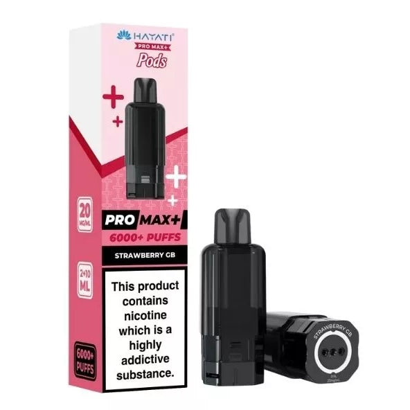 Hayati Pro Max+ 6000+ Puffs Strawberry GB Pods