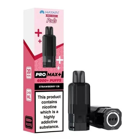 Hayati Pro Max+ 6000+ Puffs Strawberry GB Pods