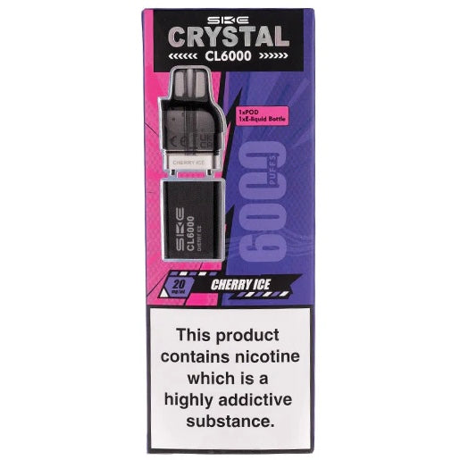 SKE Crystal CL6000 Cherry Ice Pods