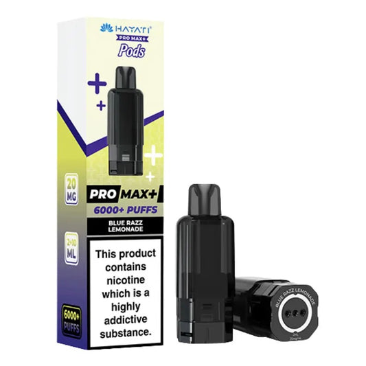Hayati Pro Max+ 6000+ Puffs Blue Razz Lemonade Pods