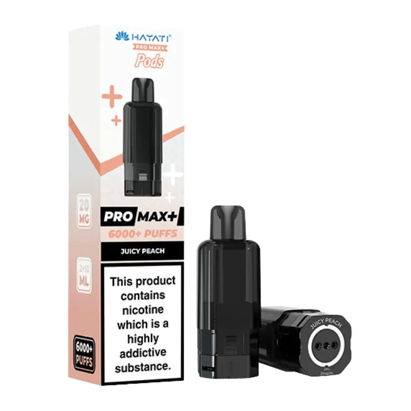 Hayati Pro Max+ 6000+ Puffs Juicy Peach Pods