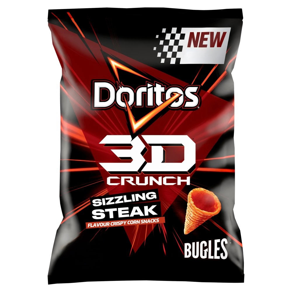 Doritos 3D Crunch Sizzling Streak Bugles 70g