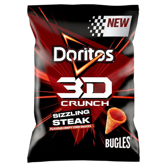 Doritos 3D Crunch Sizzling Streak Bugles 70g