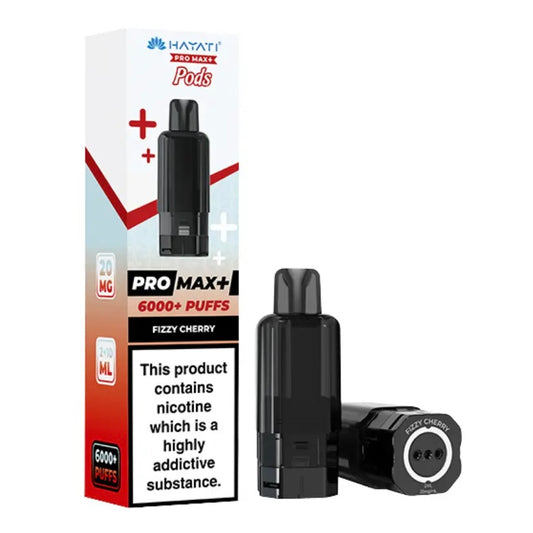 Hayati Pro Max+ 6000+ Puffs Fizzy Cherry Pods