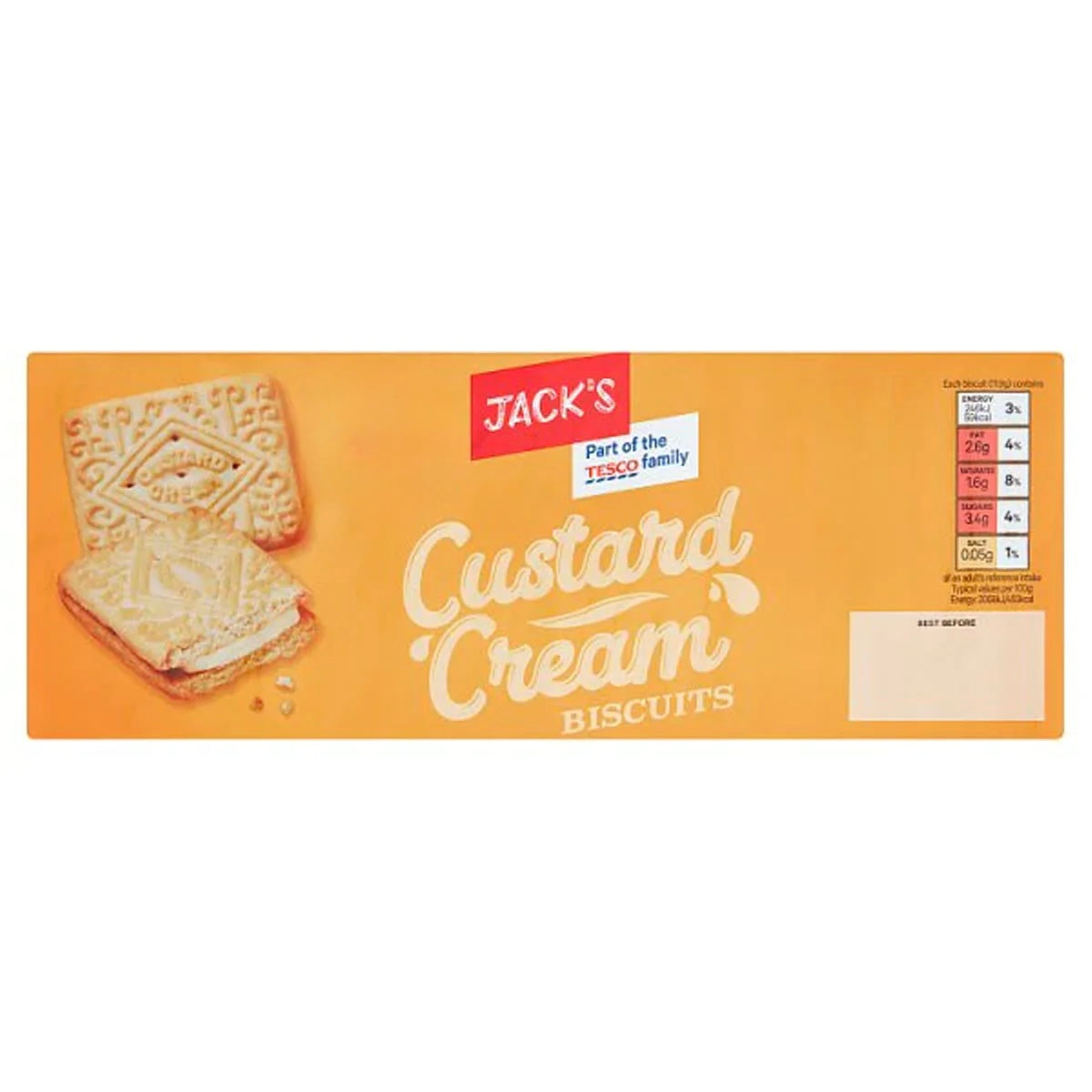 Jack’s Custard Creams 400g (BISCUITS)