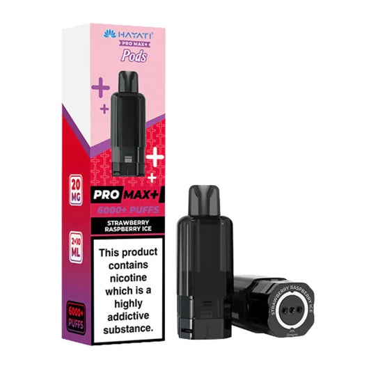 Hayati Pro Max+ 6000+ Puffs Strawberry Raspberry Ice Pods
