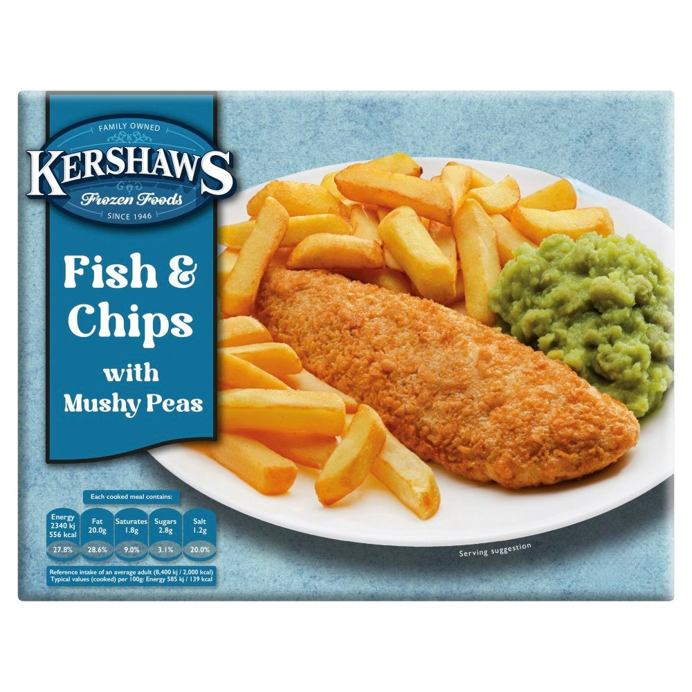 Kershaws Fish & Chip with Mushy Peas 400g