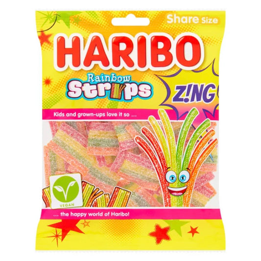 Haribo Rainbow Strips 140g