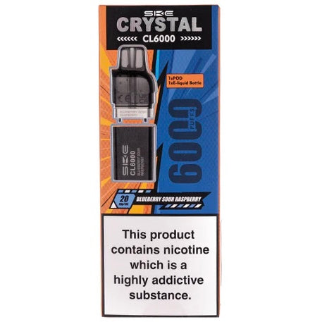 SKE Crystal CL6000 Blue Sour Raspberry Pods