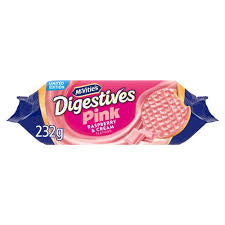 McVities Digestives Pink Raspberry Cream 232g