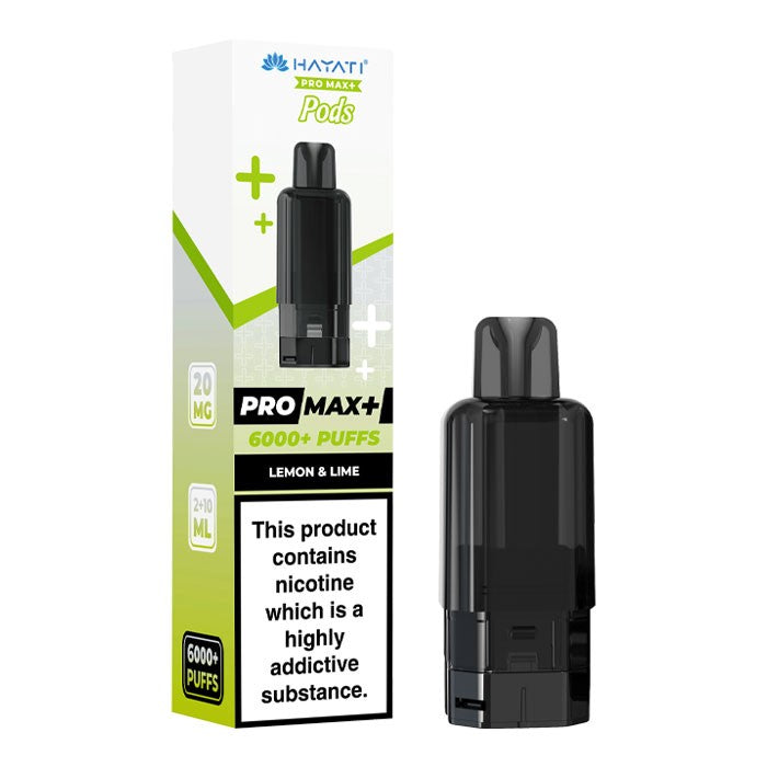 Hayati Pro Max+ 6000+ Puffs Lemon & Lime Pods