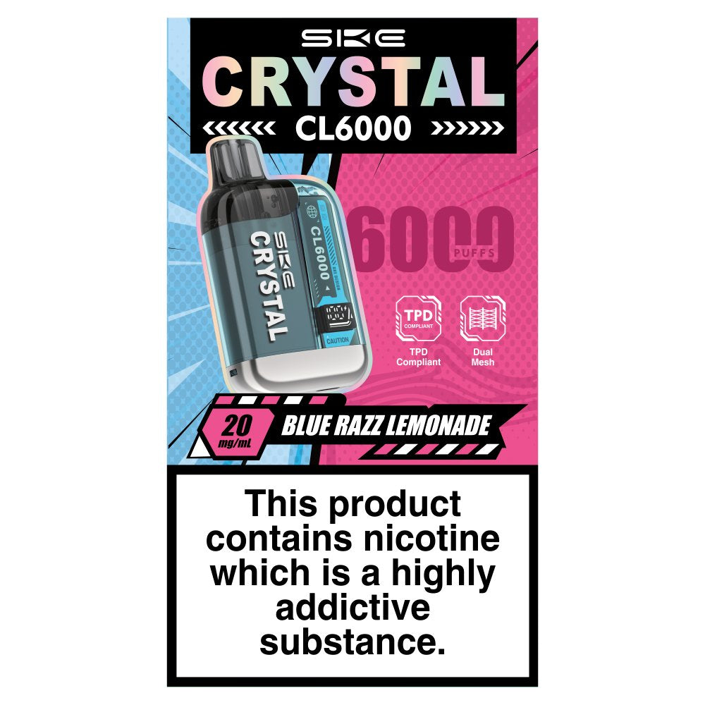 SKE Crystal CL6000 Blue Razz Lemonade