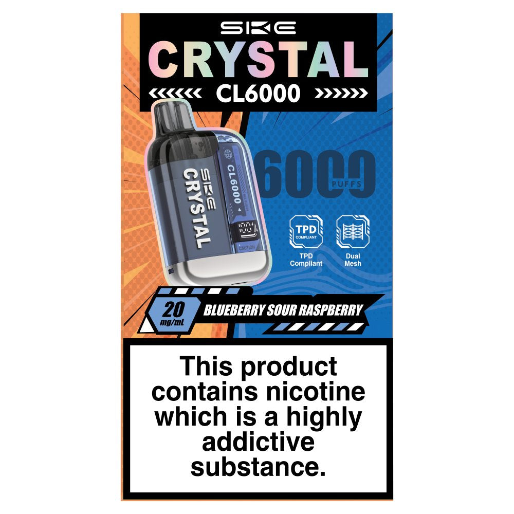 SKE Crystal CL6000 Blueberry Sour Raspberry