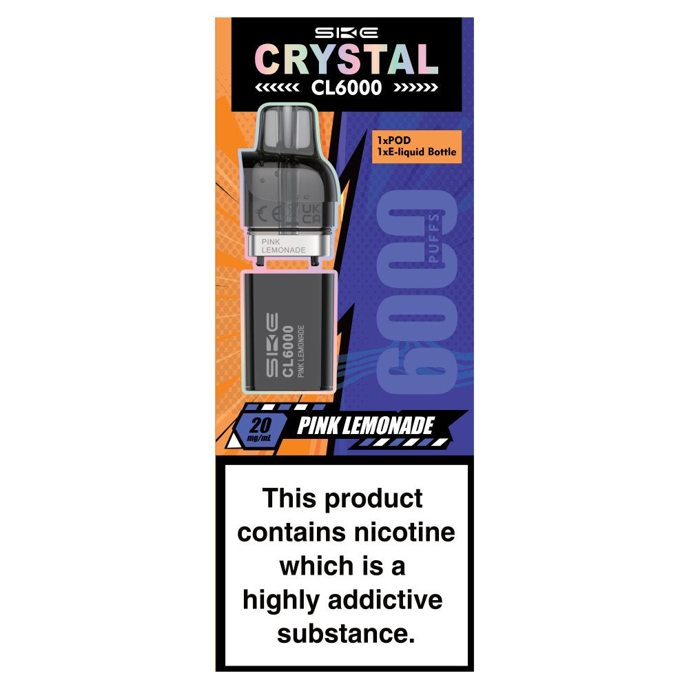 SKE Crystal CL6000 Pink Lemonade Pods