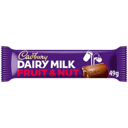 Cadbury Dairy Milk Fruit & Nut Bar 49g (CONFECTIONERY)