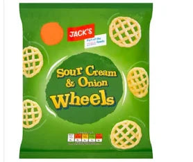 Jack's Sour Cream & Onion Wheels 55g