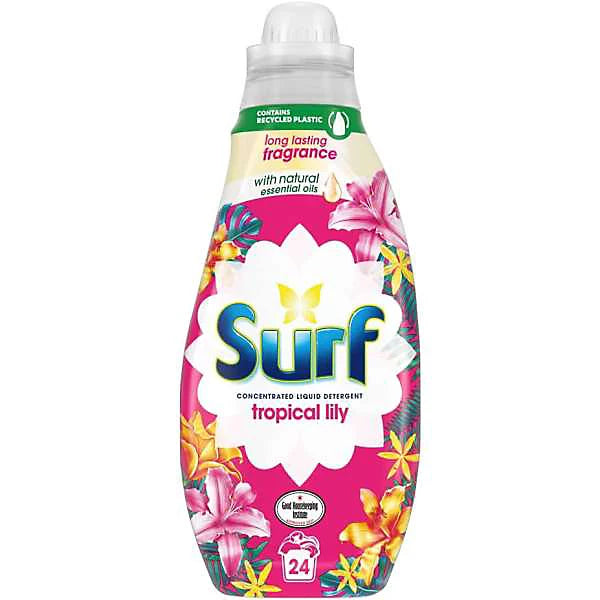 Surf Tropical Lilly Liquid Detergent 648ml (HOUSEHOLD)